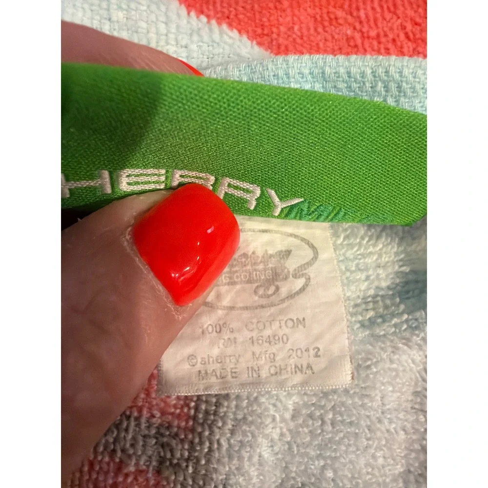 Sesame Street Elmo Beach Towel Blue Red Cotton Terry 2012 Sherry Mfg Co 58x28